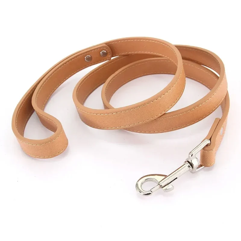 Laisse Style Cuir Nylon Chiot Couleurs