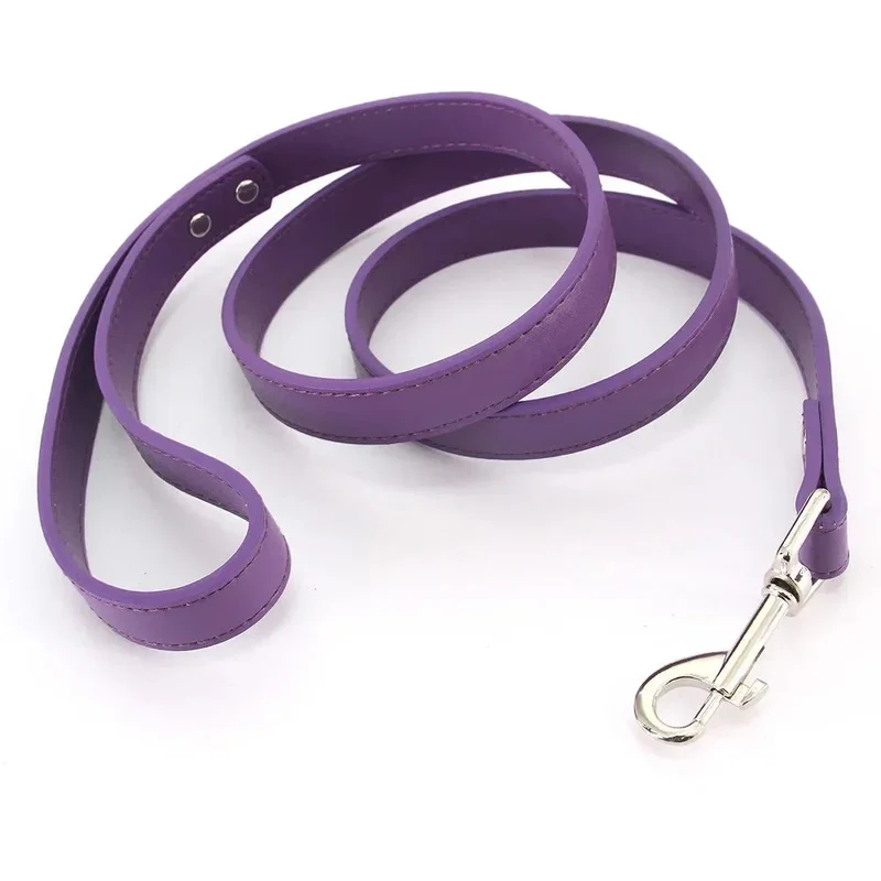 Laisse Style Cuir Nylon Chiot Couleurs
