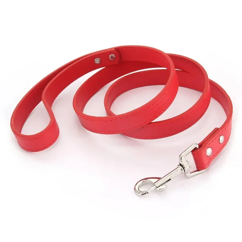 Laisse Style Cuir Nylon Chiot Couleurs