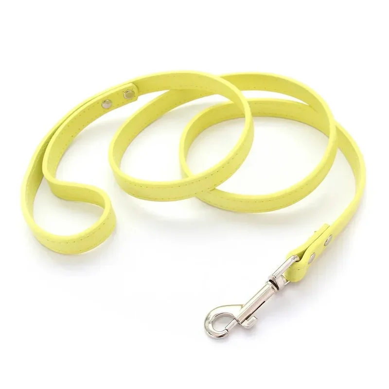 Laisse Style Cuir Nylon Chiot Couleurs