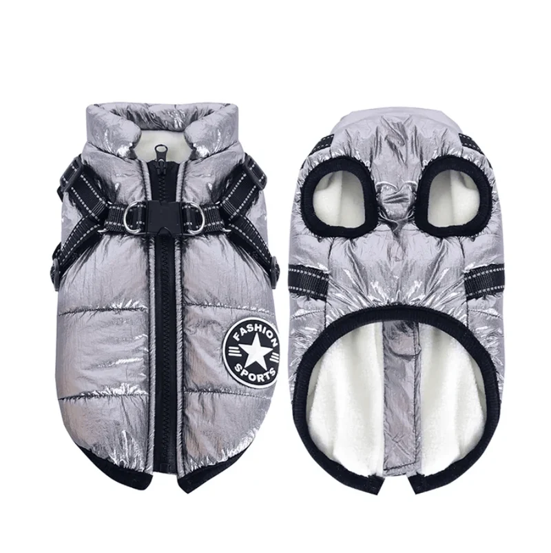 Veste Hiver Imperméable Chien Harnais Intégré
