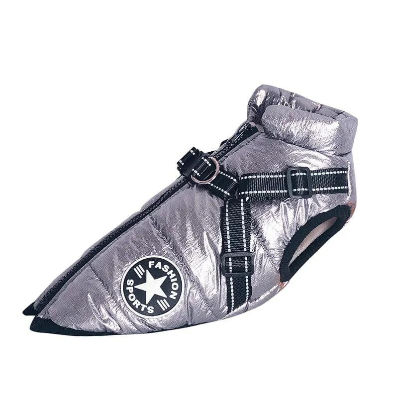 Veste Hiver Imperméable Chien Harnais Intégré