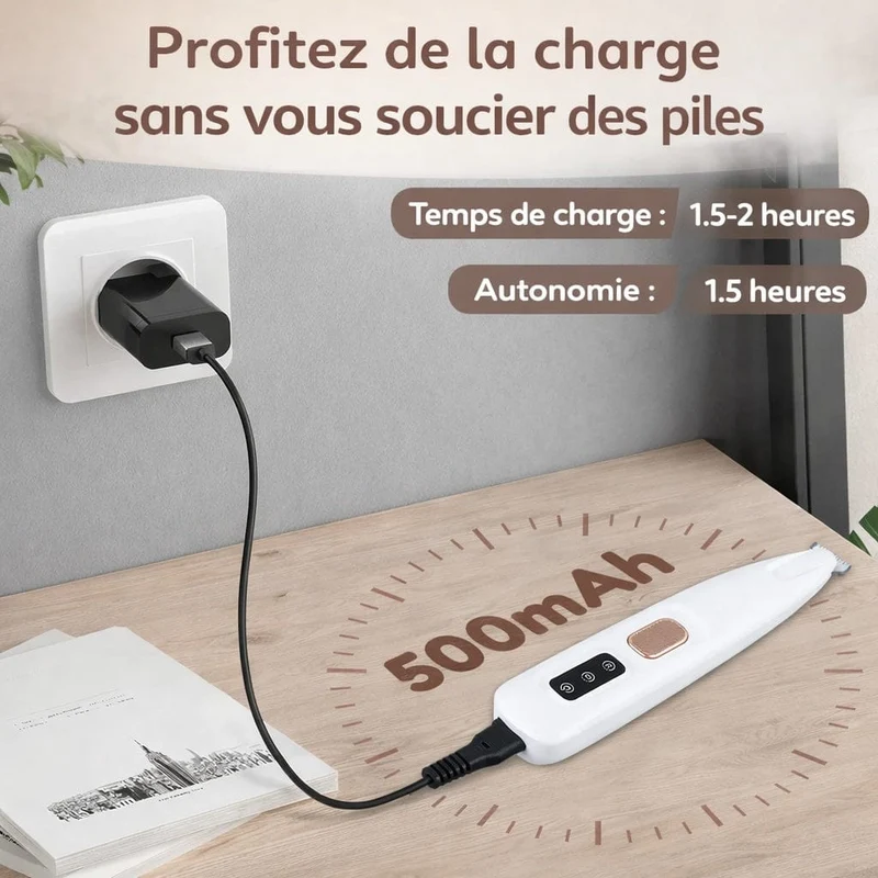 Mini Tondeuse Précision LED Chien Chat