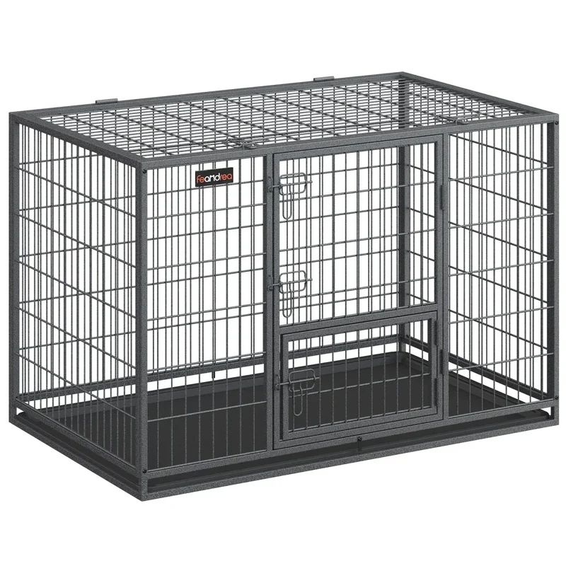 Cage Renforcée Grand Chien Noir ou Gris