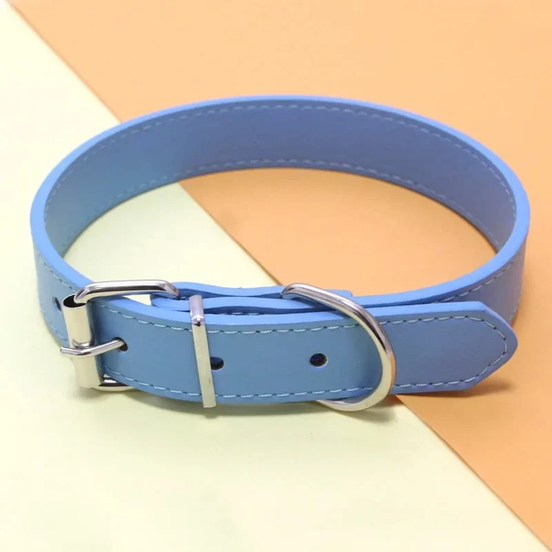 Collier Simili Cuir Ajustable Multicolore Chien