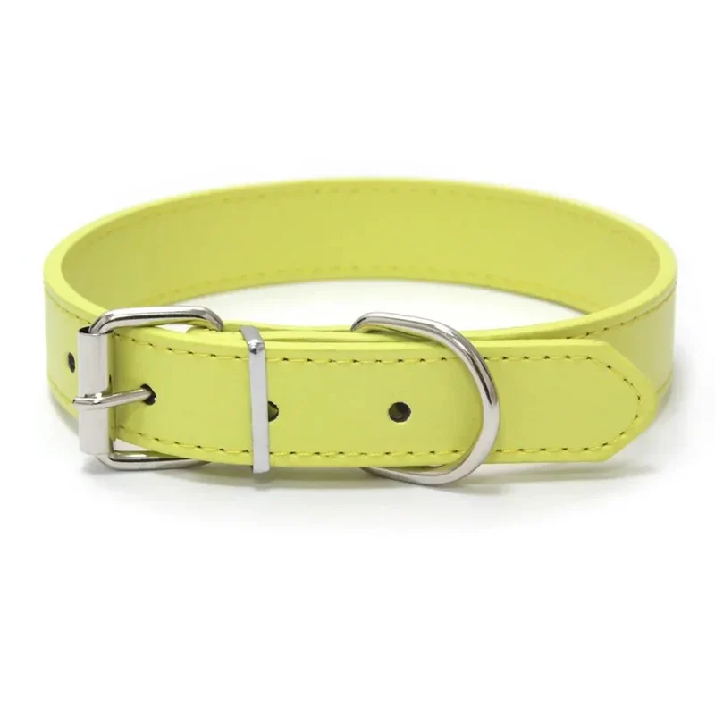 Collier Simili Cuir Ajustable Multicolore Chien