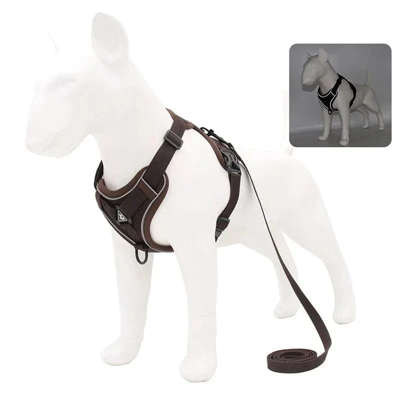 Harnais Réfléchissant Ajustable Chien 6 Coloris