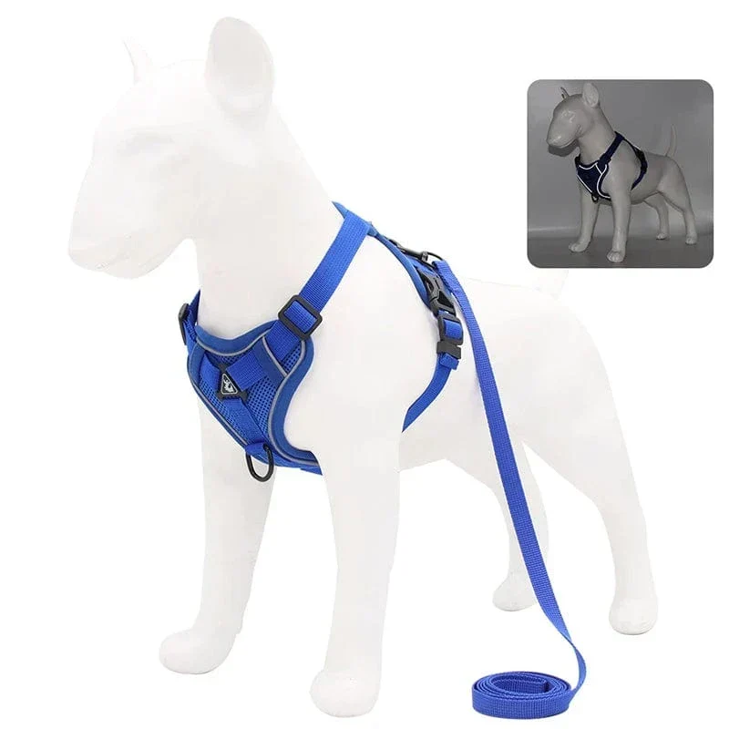 Harnais Réfléchissant Ajustable Chien 6 Coloris
