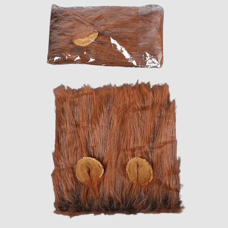 Déguisement Lion Chien Crinière Marron