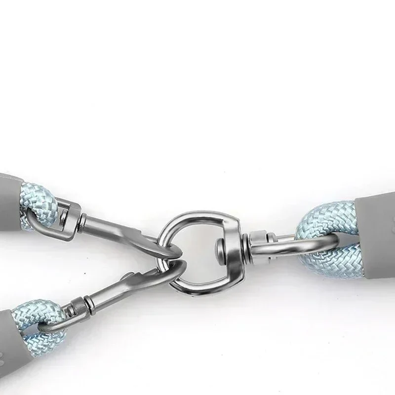 Laisse Double Nylon Réglable 2 Chiens
