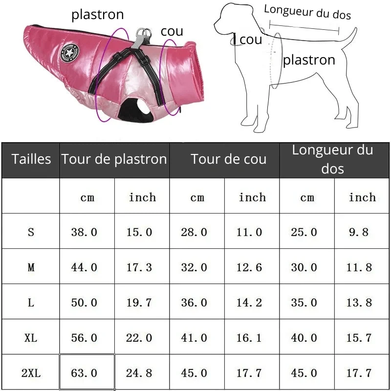 Veste Harnais Colorée Petit Chien S-2XL