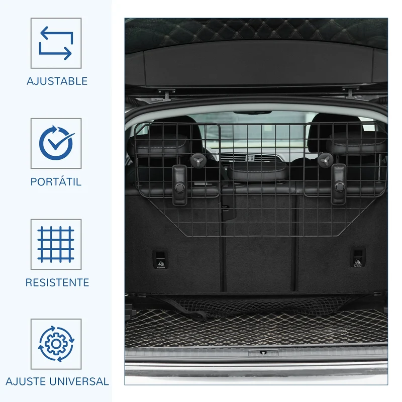 Grille Séparation Voiture Gros Chien 120cm