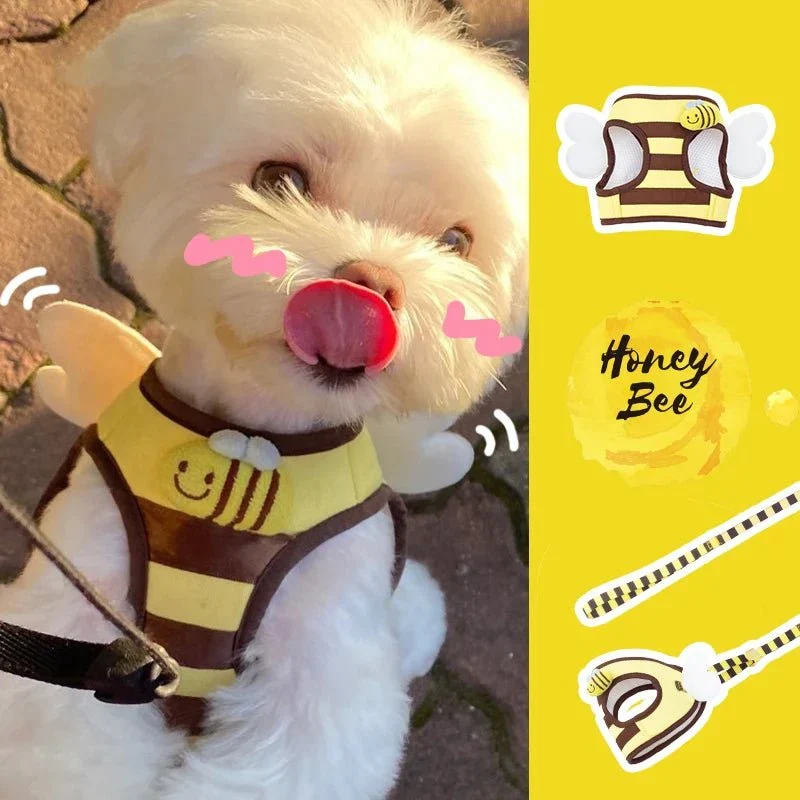 Harnais Nid Abeille Réflecteur Chien Taille S-L