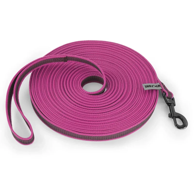 Longe Nylon Dressage Chien 8 Couleurs