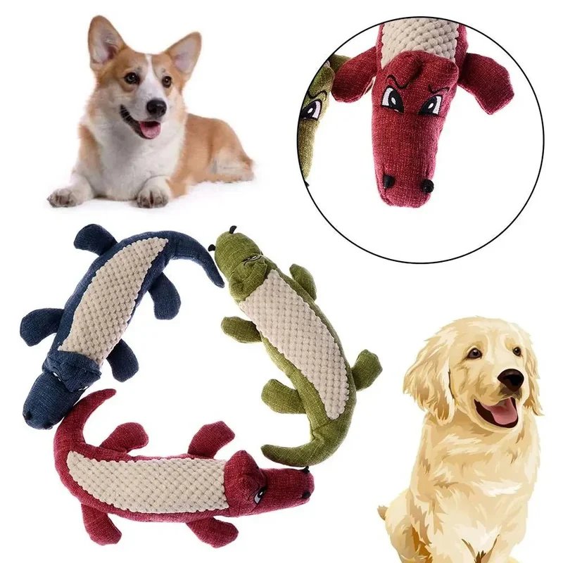Jouet Crocodile Résistant Chiot Coloré