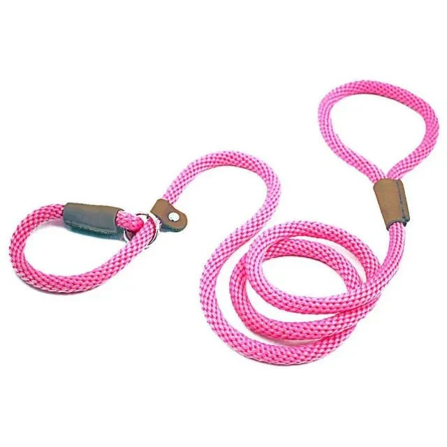 Laisse Lasso Corde Nylon 185cm Gros Chien 7 Coloris