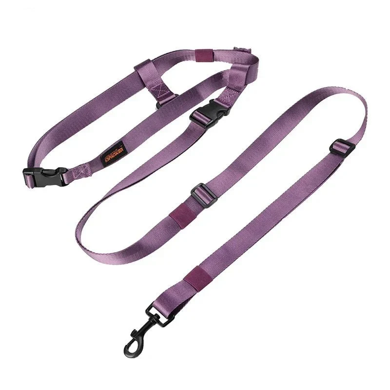 Laisse Ceinture Canicross Mains Libres Gros Chien