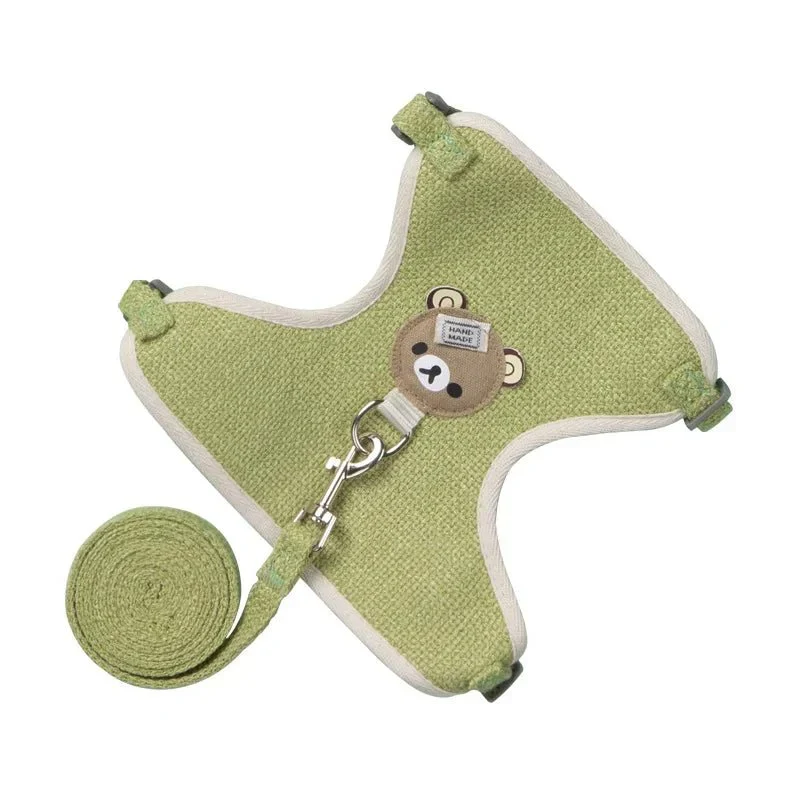 Set Harnais Laisse Nylon Coloré Gros Chien