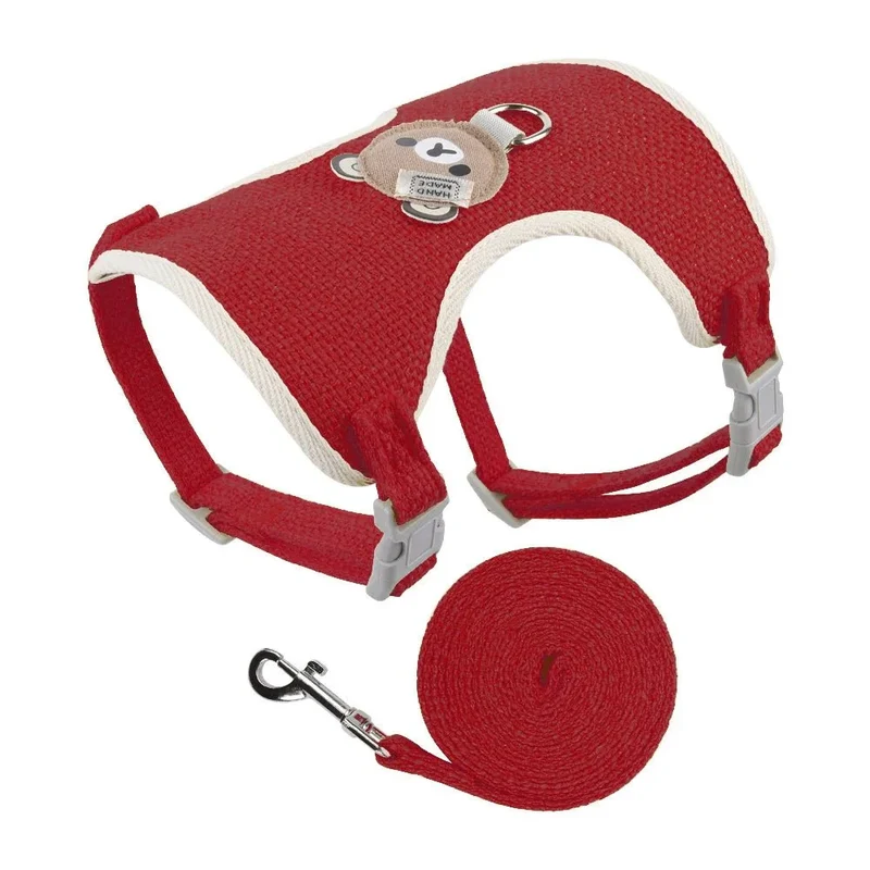 Set Harnais Laisse Nylon Coloré Gros Chien