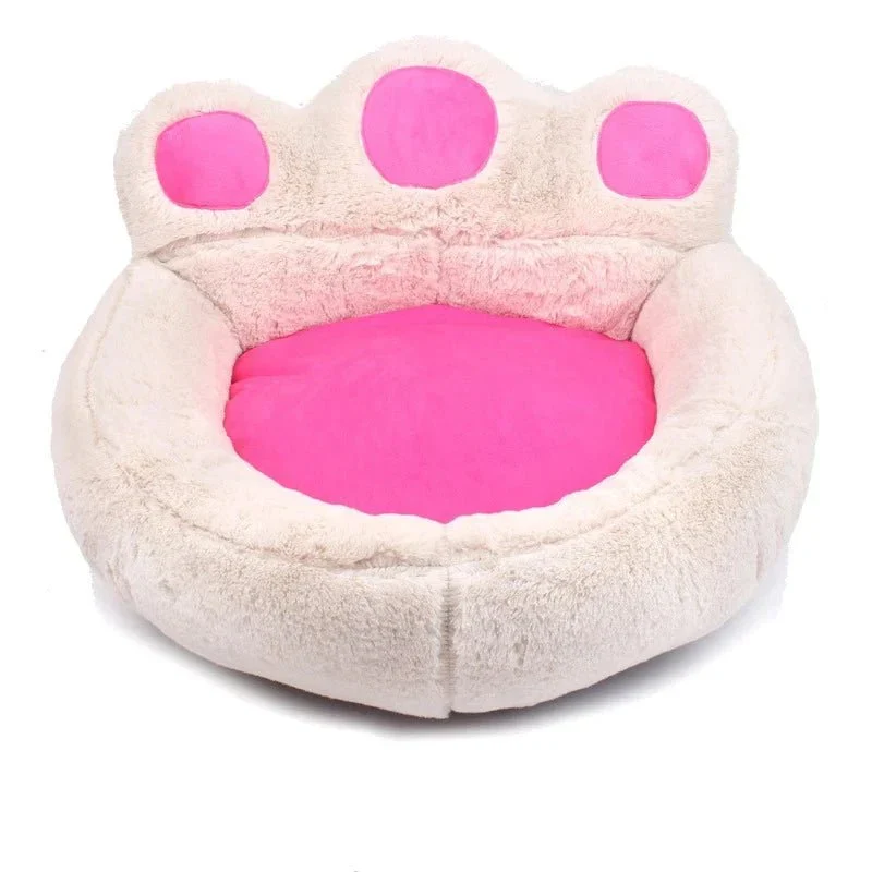 Panier Velours Motif Patte Gros Chien 4 Tailles