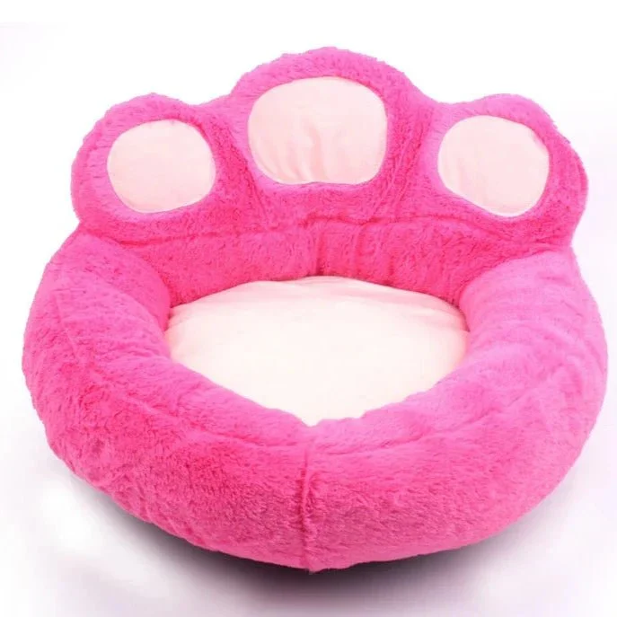 Panier Velours Motif Patte Gros Chien 4 Tailles