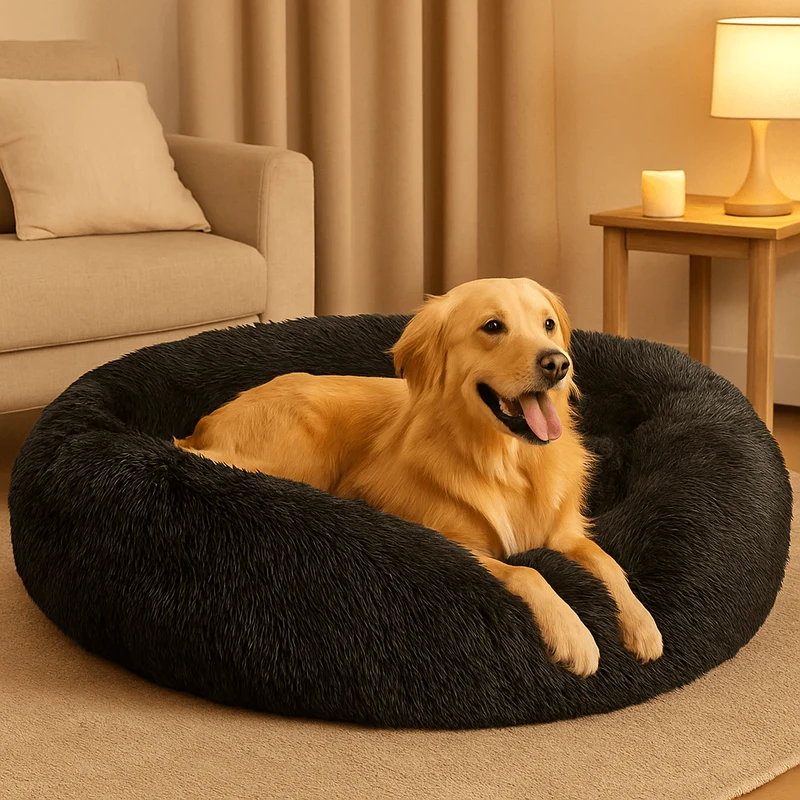 Panier Fluffy Velours Grand Chien 5 Coloris