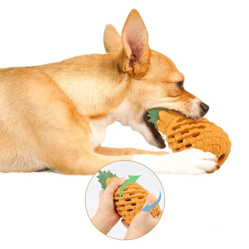 Jouet Ananas Caoutchouc Gros Chien Mordeur