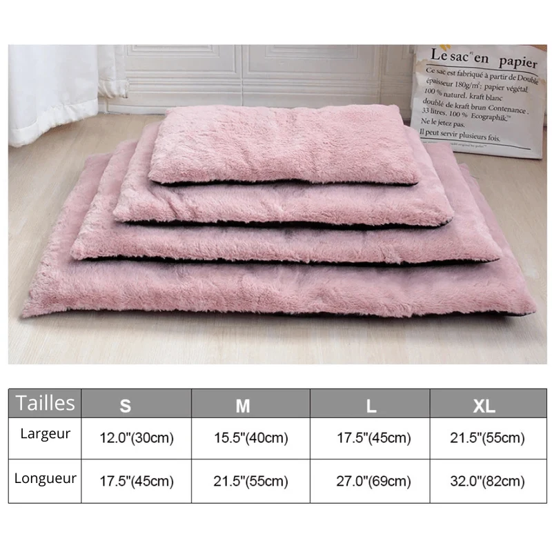 Tapis Hiver Chien Doux Lavable S-XL