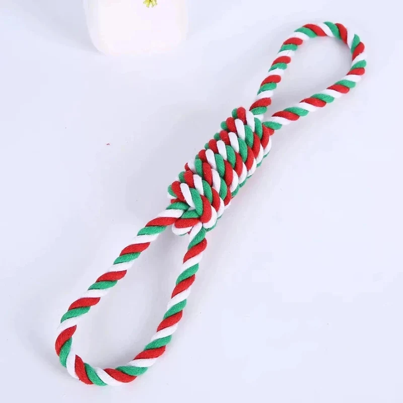 Jouet Corde Boule Noël Chien Résistant