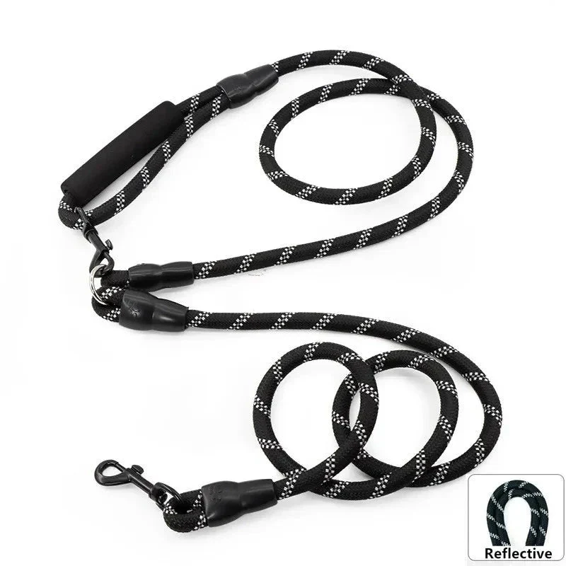 Laisse Lasso Réfléchissante Haute Visibilité Chien