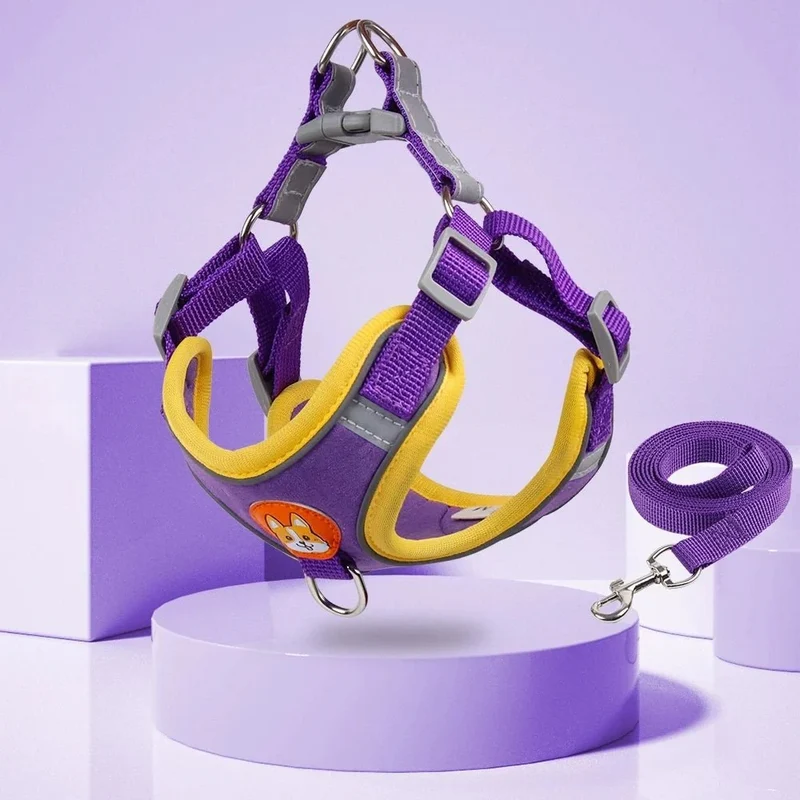 Harnais Nylon Ajustable Chien 6 Coloris