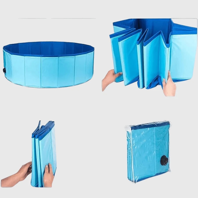 Piscine Pliable Chien XXL 80-100cm Résistante