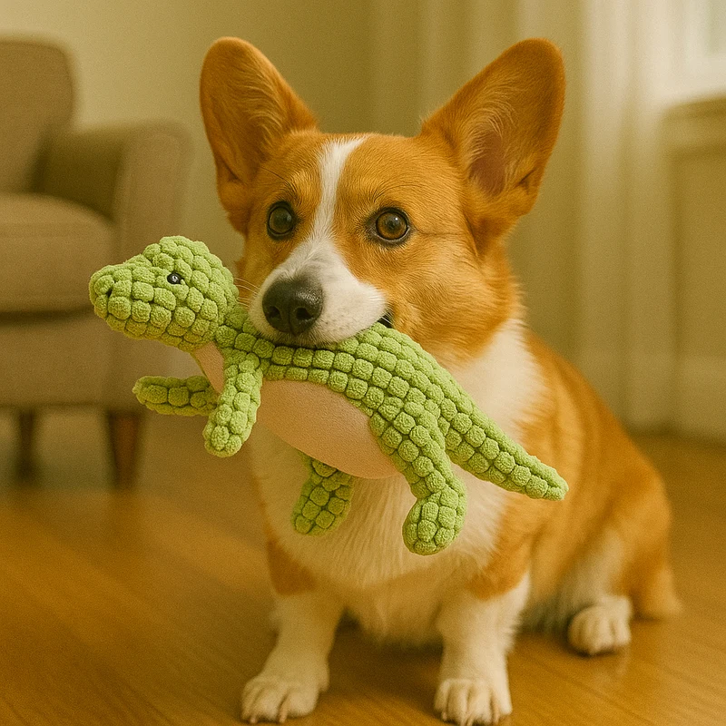 Peluche Dinosaure Jouet Chien Résistant