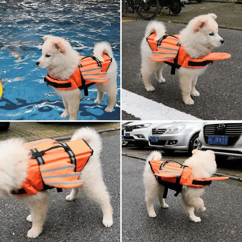 Gilet Sauvetage Chien Design Rose Ajustable
