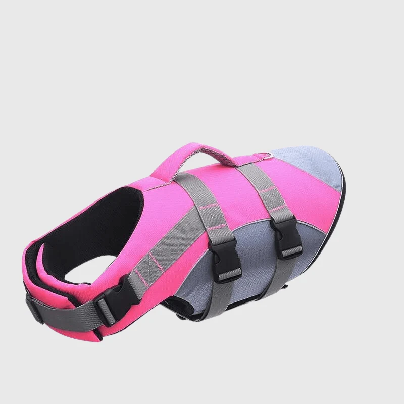 Gilet Sauvetage Gros Chien Rose Flotteur