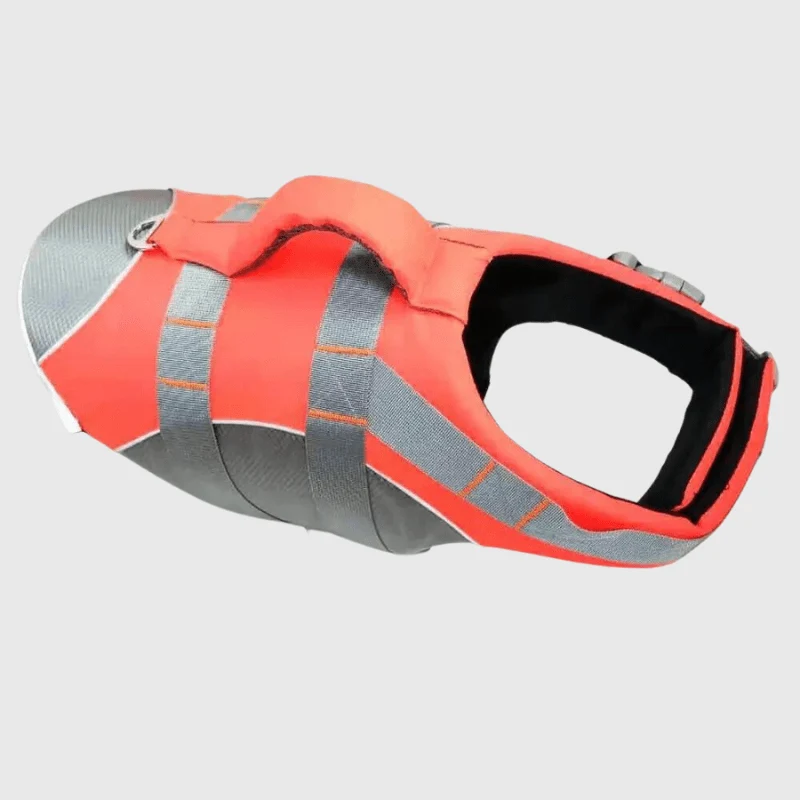 Gilet Sauvetage Gros Chien Orange Haute Visibilité