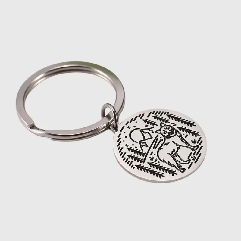 Porte-Clé Métal Design Chien 6 Modèles