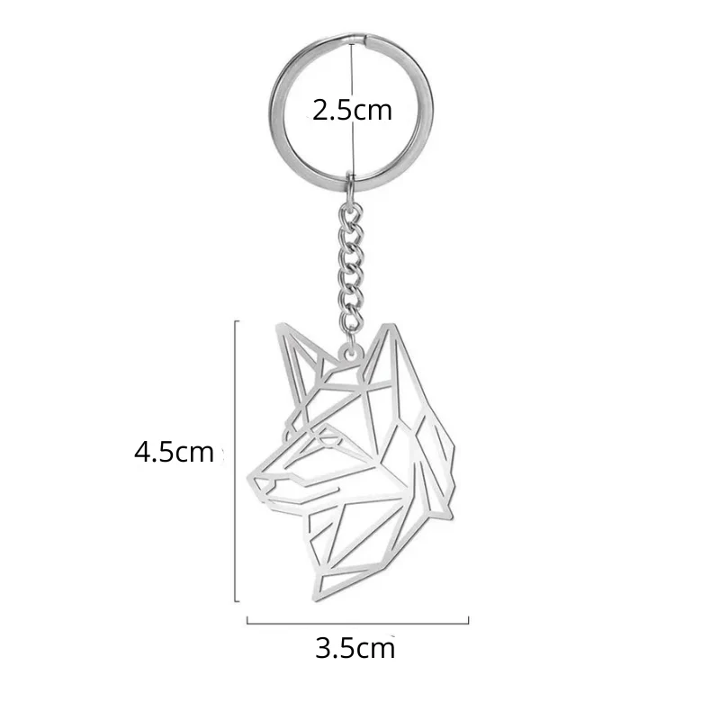 Porte-Clé Métal Design Chien 6 Modèles