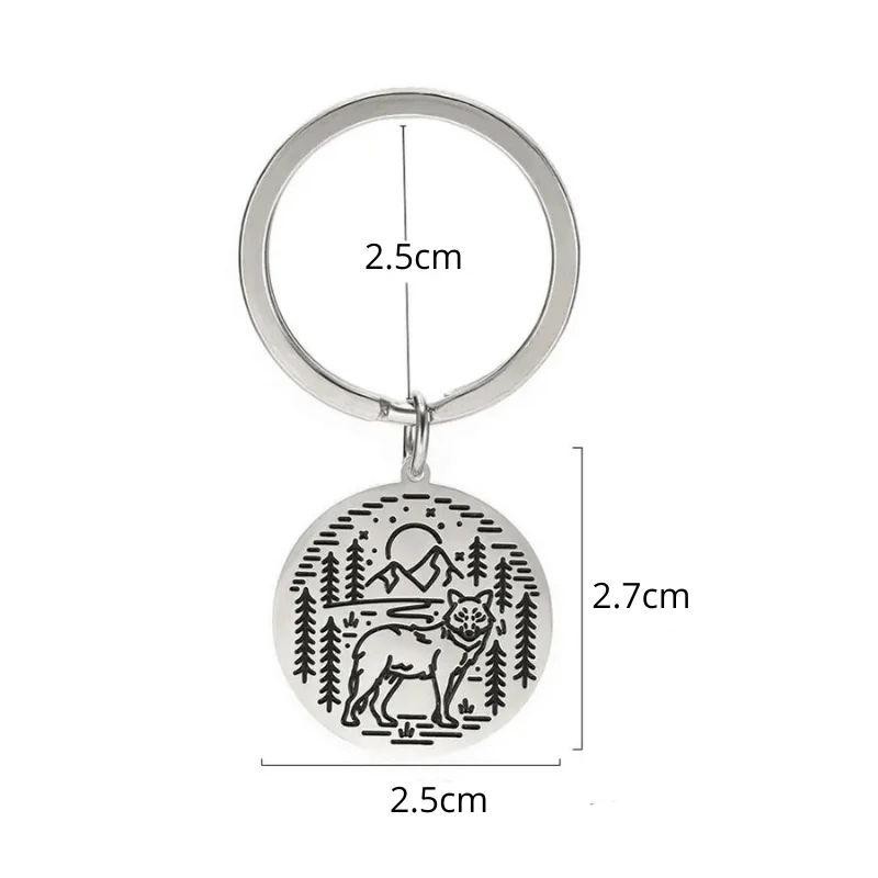Porte-Clé Métal Design Chien 6 Modèles