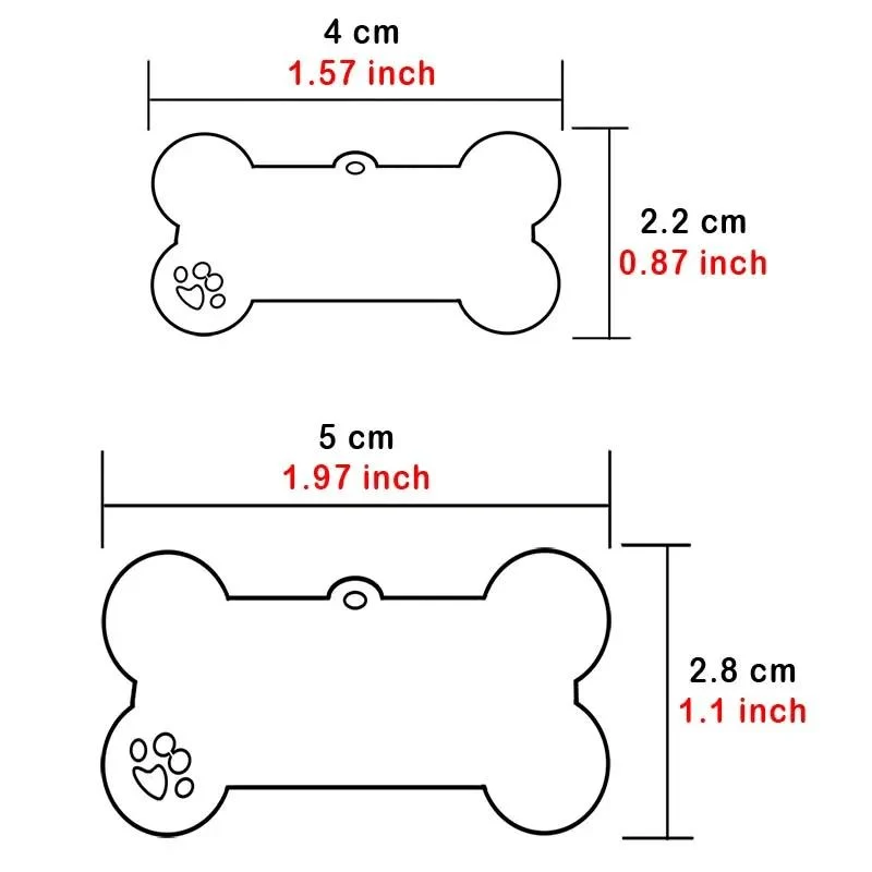 Médaille Identification Chien Gravée Personnalisable