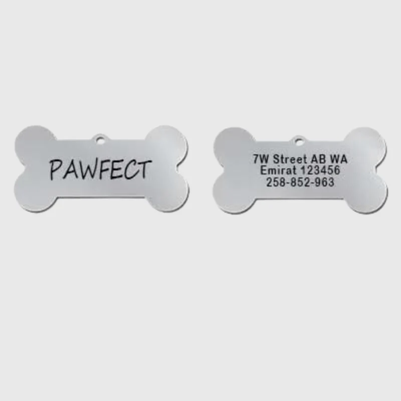 Médaille Identification Chien Gravée Personnalisable