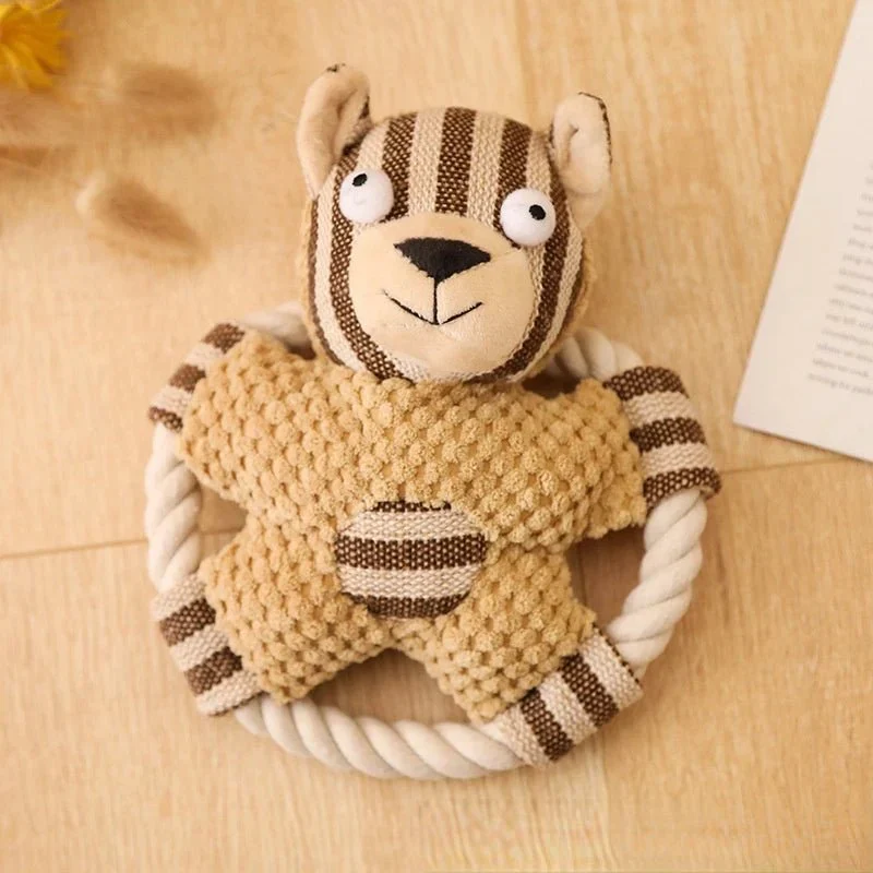 Jouet Corde Coton Chiot Mâcheur 5 Formes