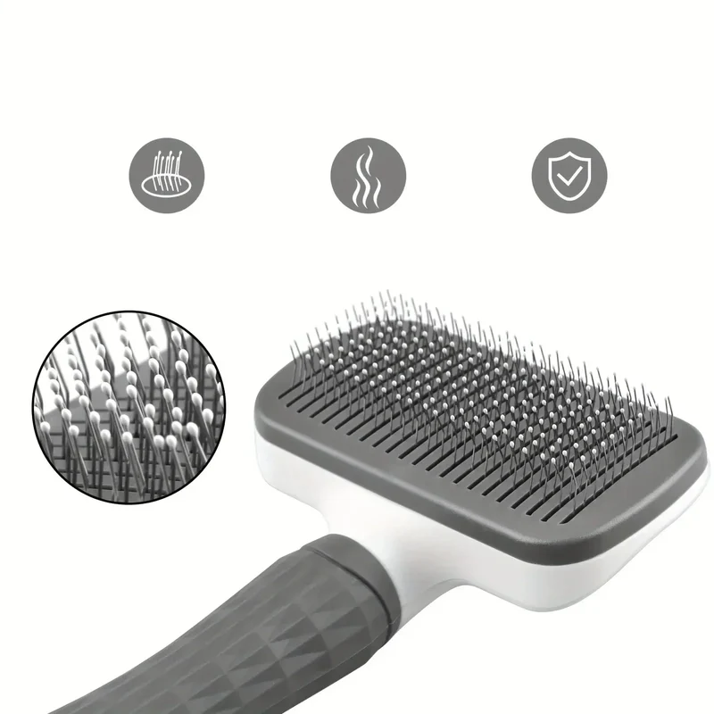 Brosse Auto-Nettoyante Gros Chien Démêlante