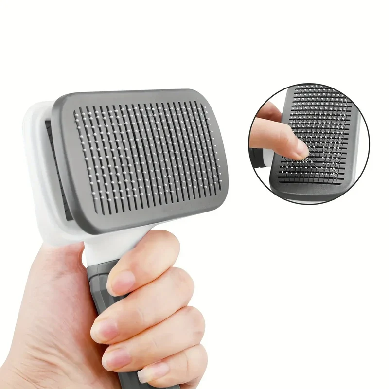 Brosse Auto-Nettoyante Gros Chien Démêlante