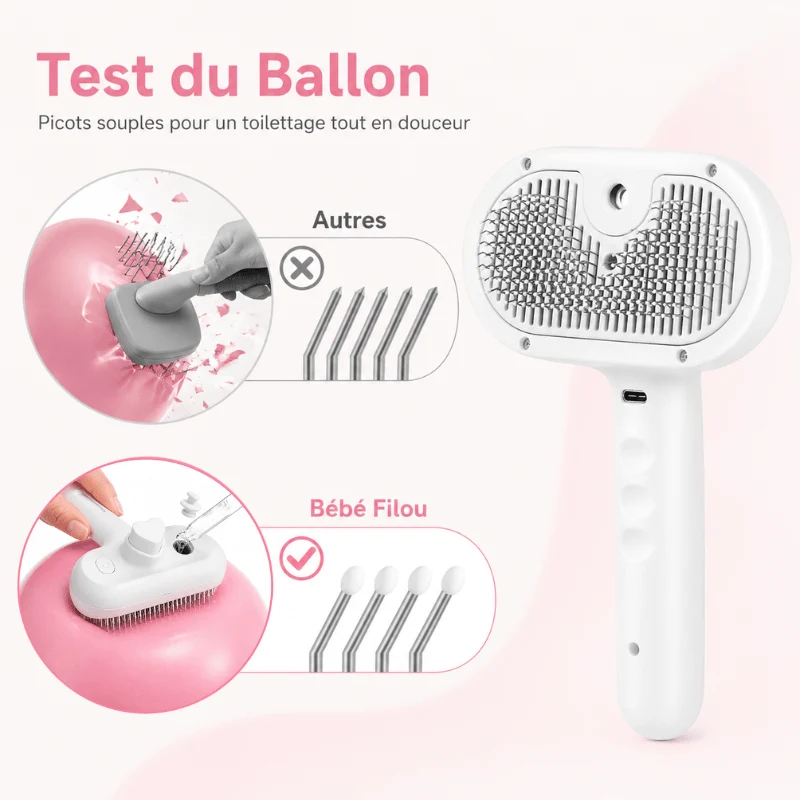 Brosse Vapeur Toilettage Gros Chien