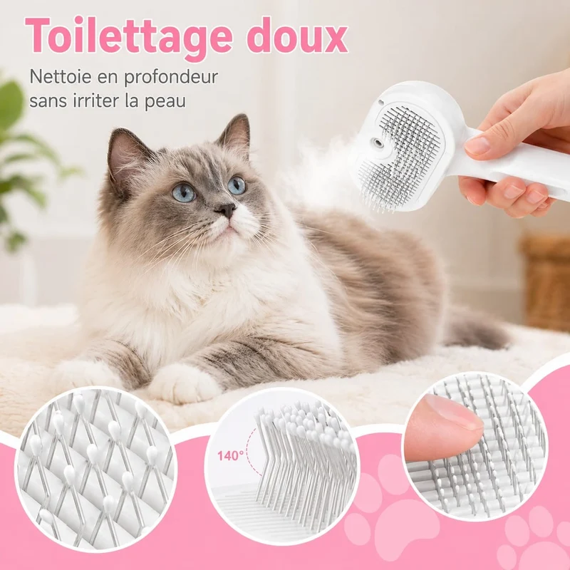 Brosse Vapeur Toilettage Gros Chien