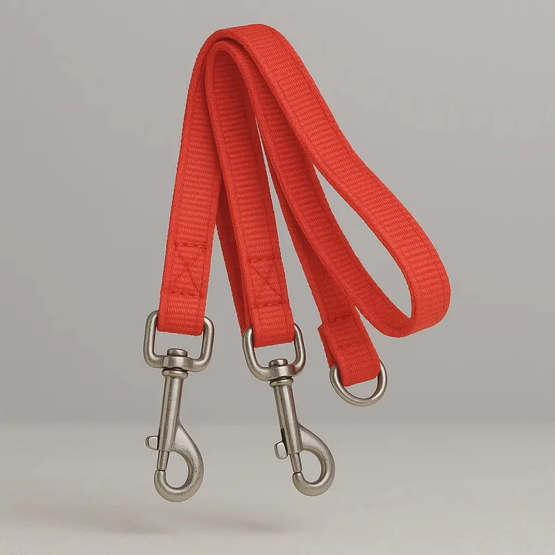 Coupleur Laisse Double Nylon Renforcé Chien
