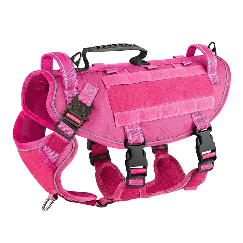 Harnais Anti-Traction Kaki Rose Chien