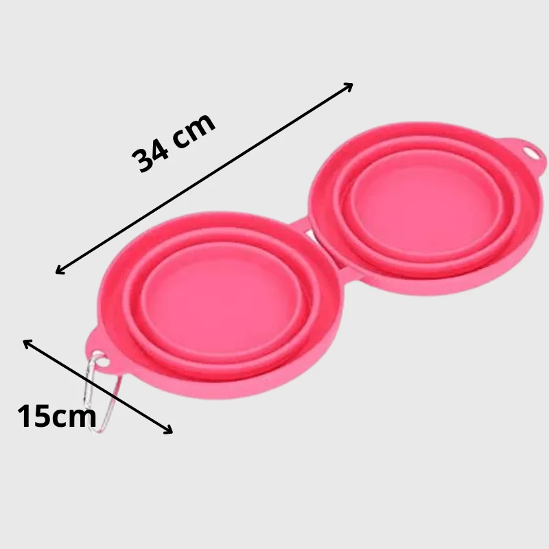 Gamelle Pliable Silicone Gros Chien Voyage
