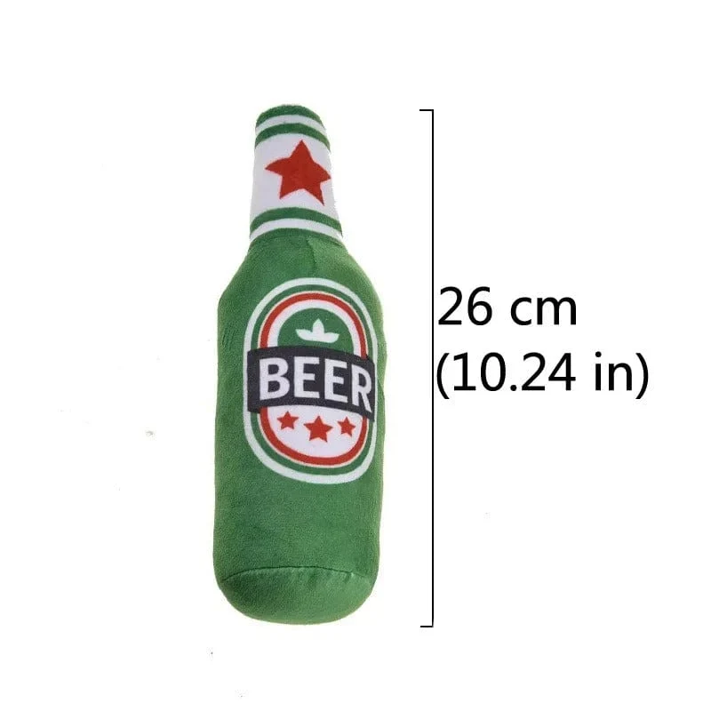 Jouet Bouteille Champagne Peluche Gros Chien